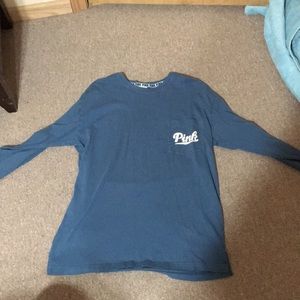 Blue pink longsleeve shirt size large